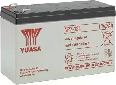 Bateri UPS YUASA NP7-12L, 12V, 7Ah, e zezë