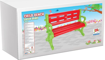 Stol lodrash Woopie Bench, plastik, 106cm, i kuq jeshil