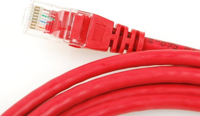 Мрежен кабел PremiumCord Patch UTP CAT6, 10 m, RJ45, црвен