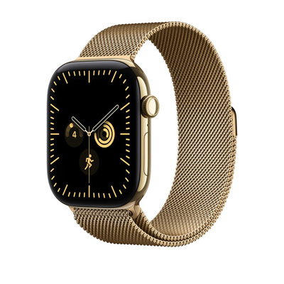 Apple Watch 46mm Radiant Gold Milanese Loop, M/L