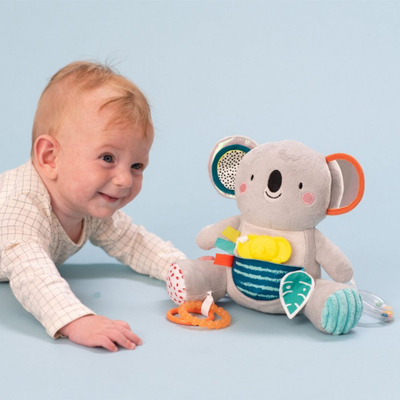 Lodër aktiviteti Taf Toys Kimmy Koala, me pasqyrë, me unaza plastike, shumëngjyrëshe