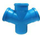 Fiting kryq Magnaplast UdBDA 110 mm, PVC, gri