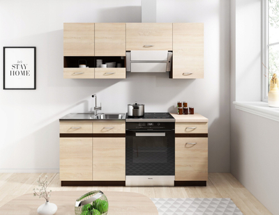 Dolap kuzhine vare Vivaldi Furniture LIVIA LV-03/G 40, panel i laminuar 16mm, dru sonoma i çelët