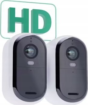 Kamerë sigurie jashtë Arlo Essential 2, HD, pa tela, set me 2 copë, e bardhë