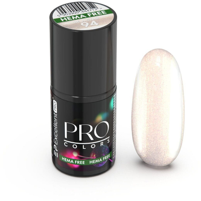 Llak hibrid për thonj Excellent PRO Colors HemaFree 094 BE A STAR, 7g, bezhë me shkëlqim