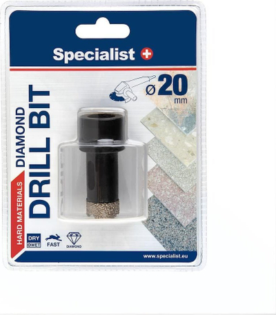 Stërvitëse cilindrike diamanti Bloomsbury Specialist+, D20 M14, 58mm, e zezë
