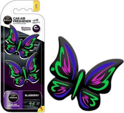 Freskues ajri për makinë Aroma Car A83532 Fancy Shapes Butterfly, me erë boronice, shumëngjyrësh