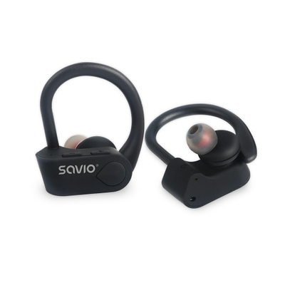 Dëgjuese Savio TWS-03, Wireless, të zeza / të hirta