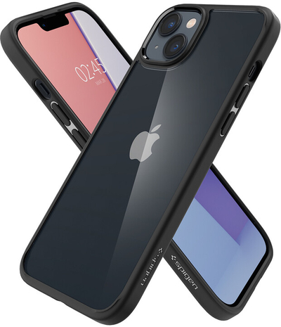 Mbrojtëse Spigen Ultra Hybrid për Apple iPhone 14, e zezë