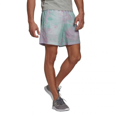 Pantallona të shkurtra Adidas Summer Shorts, për meshkuj, materiale të lehta, jeshile