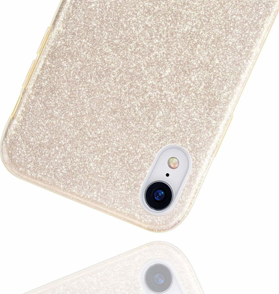 Kllëf telefoni për Samsung Galaxy A51, TPU, me shkëlqim, ngjyrë ari