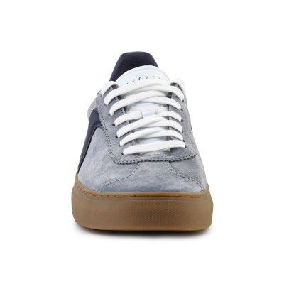 Машки обувки Skechers Arch Fit Legend Romah 254001-GYNV, со слој Arch Fit, сиво со темносина