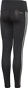 Pantallona sportive Adidas Performance, skinny, 7/8, të zeza me të bardha