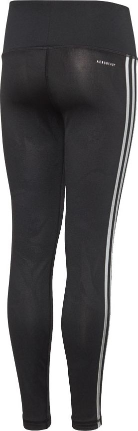 Pantallona sportive Adidas Performance, skinny, 7/8, të zeza me të bardha