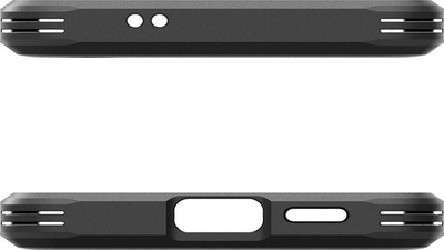 Kapak telefoni Spigen Tough Armor për Samsung Galaxy S24, me këmbë mbajtëse, kompatibël me karikim wireless, i zi