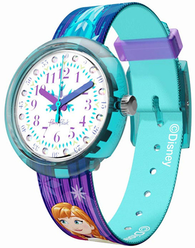 Orë dore Swatch Flik Flak Disney Elsa & Anna ZFLNP027