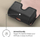 Çantë mbrojtëse Cyrill Mini Bag Classic për AirPods 3, lëkurë PU, e zezë