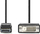 Kabllo Nedis DisplayPort në DVI D, 2m, mashkull në mashkull, i zi