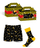 Set Evona tё brendshme + çorape, zezё/ verdhё
