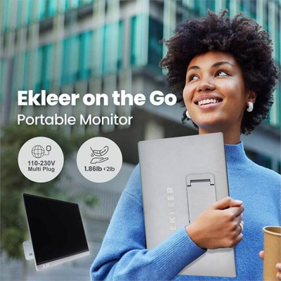 Monitor portativ EKLEER 16, 16", LCD, USB Type C, i zi