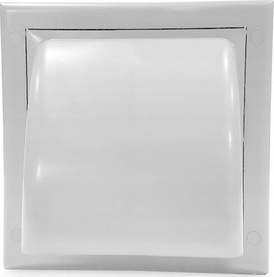 Kapak ventilimi Awenta KO125-30, fi 125mm, plastikë ABS, i bardhë