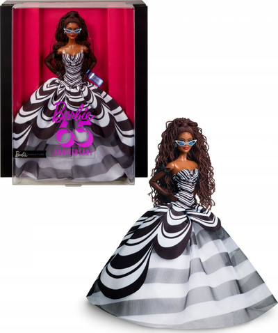 Kukull Barbie Signature MTTHRM59, 65 vjetori, koleksion, bardh e zi