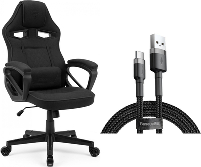 Karrige gaming Sense7 Knight, lëkurë sintetike, RGB, e zezë