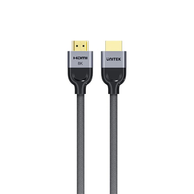 Kabllo HDMI Unitek 2.1 LUX Braided, 5m, 8K