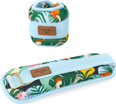 Pesha për duar dhe këmbë Spokey Home Jungle, set 2x1kg, neopren