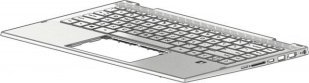 Тастатура за лаптоп HP L96526-DH1, горен капак, сива