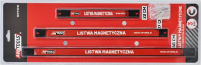 Set shiriti magnetik AWTools AW17210, 3 copë, çelik