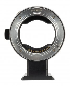 Adapter objektivi Techart TCS-04, nga Canon EF në Sony E, i zi