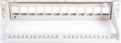 Patch panel Digitus DN-91419, 10\" 1U, 12 porta Keystone, gri