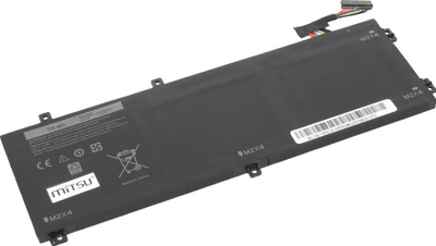 Bateri laptopi Mitsu H5H20, për Dell XPS 15 9550, 56Wh, e zezë