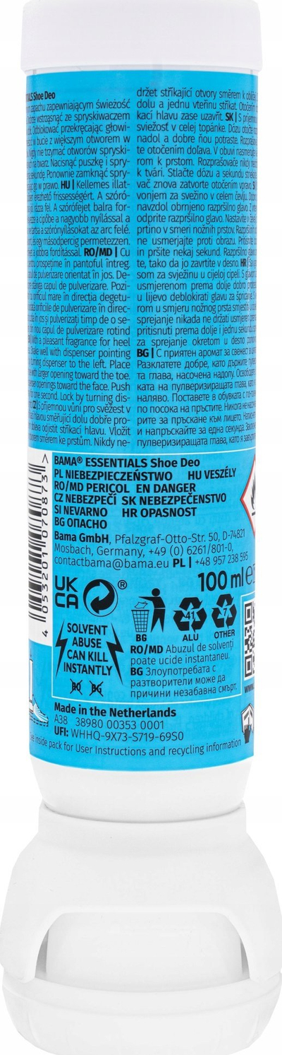Дезодоранс за обувки Bama Refreshing Sport, 100ml