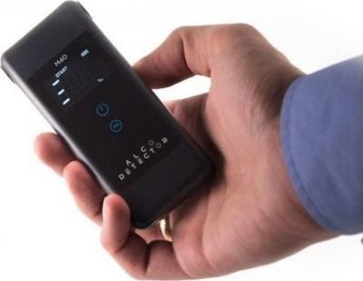 Alkooltestues Alcodetector M40, sensor elektro-kimik, memorie 10 matje, gri