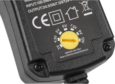 Adapter i rrymës Kemot URZ1187, i stabilizuar, 1500 mA, i zi