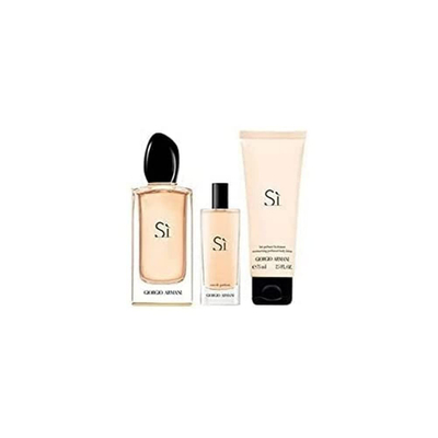Set Giorgio Armani Si Eau de Perfume 50 ml + 15 ml parfum+ losion trupi 75 ml