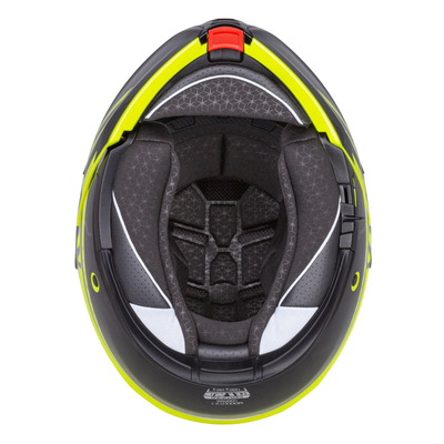 Helmetë moto Cassida Modulo 2.1 Compass, flip up, Pinlock ready, e verdhë fluo e zezë