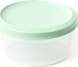 Enë ruajtëse Amuse Vacutop 1L, plastike BPA Free, kapak jeshil i hapur