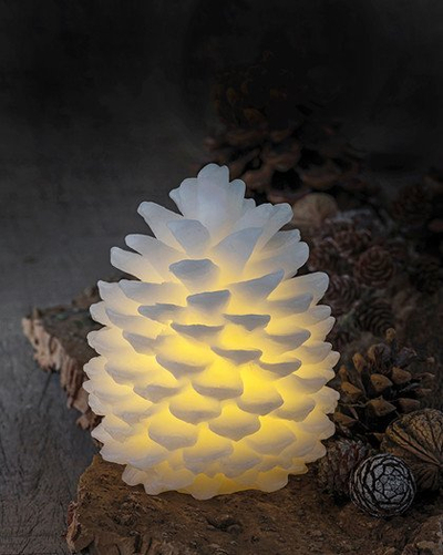 Qiri LED Sirius Clara, formë koni, 14cm, i bardhë