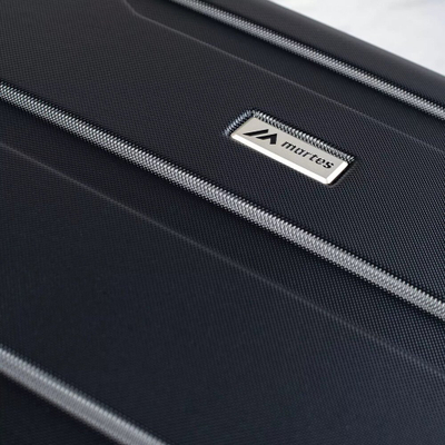 Куфер за патување Martes Hard Suitcase Shumen 101, ABS, тркала 360°, црн