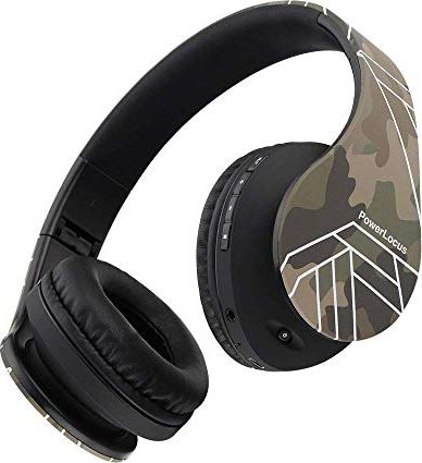 Kufje pa tela PowerLocus Over Ear, Bluetooth, Micro SD FM Radio, të zeza