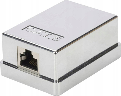 Kuti montuese rrjeti Digitus CAT6, 1 port RJ45, e bardhë