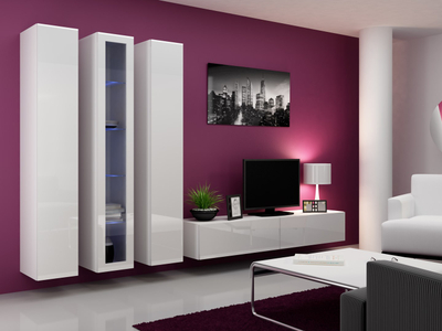 Komodë TV VIGO 180, 180 cm, e bardhë