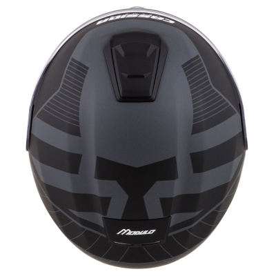 Helmetë moto Cassida Modulo 2.1 Profile Vision, integral modular, i zi mat gri reflektues