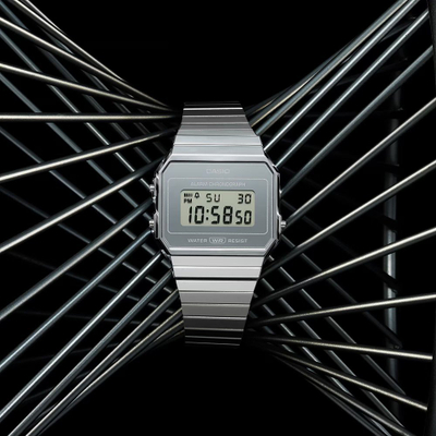 Orë dore Casio Collection A700WEV-7AEF, 36mm, quartz, ngjyrë argjendi