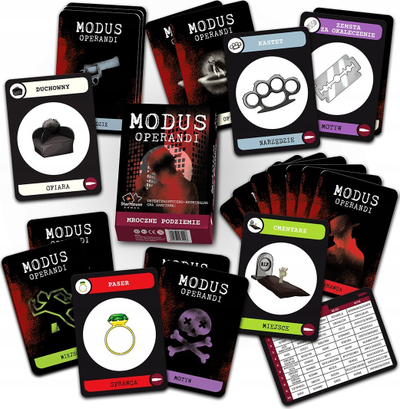 Lojë me letra StarHouse Games Modus Operandi Dark Underground, krim edhe mister, kooperative, me ngjyra