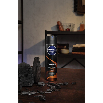 Antipersirant Nivea Men Deep Carbon Espresso, 150 ml