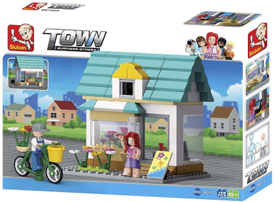 Set blloqesh Sluban Town Flower Shop M38-B0570, 149 copa, 6+
